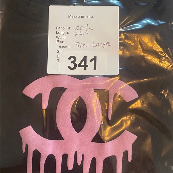 SO Black Tee with Pink Drip Graphic SKU341 - Picture 5 of 5